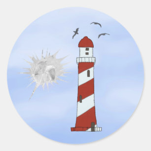 Sticker Rond Phare