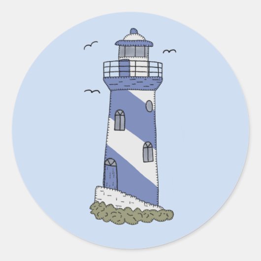 Sticker Rond Phare bleu (Devant)