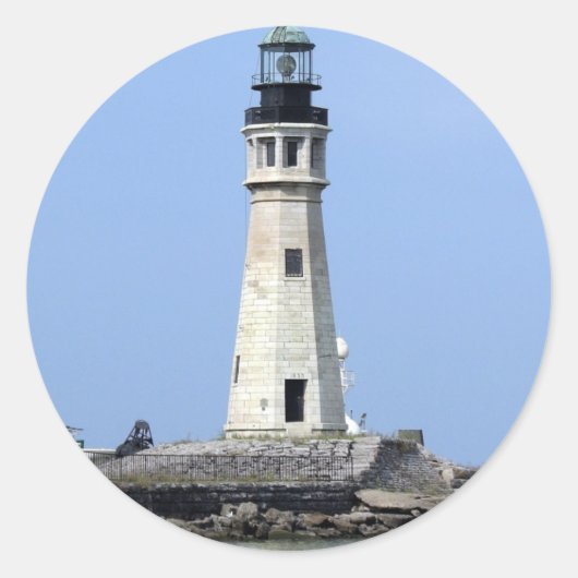 Sticker Rond Phare - Buffalo, New York (Devant)