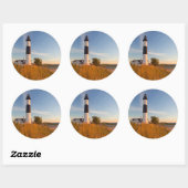 Sticker Rond Phare De Big Sable Point Sur Le Lac Michigan 3 (Feuille)