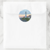 Sticker Rond Phare de Portland Head (Sac)