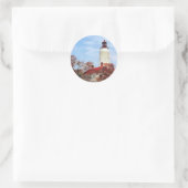 Sticker Rond Phare de Sandy Hook (Sac)