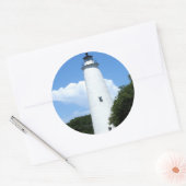 Sticker Rond Phare d'Ocracoke (Enveloppe)