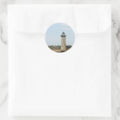Sticker Rond Phare du lac Michigan (Sac)