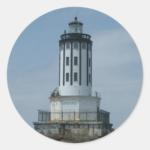 Sticker Rond Phare du port de Los Angeles