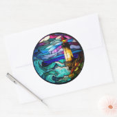 Sticker Rond Phare en verre tendu (Enveloppe)