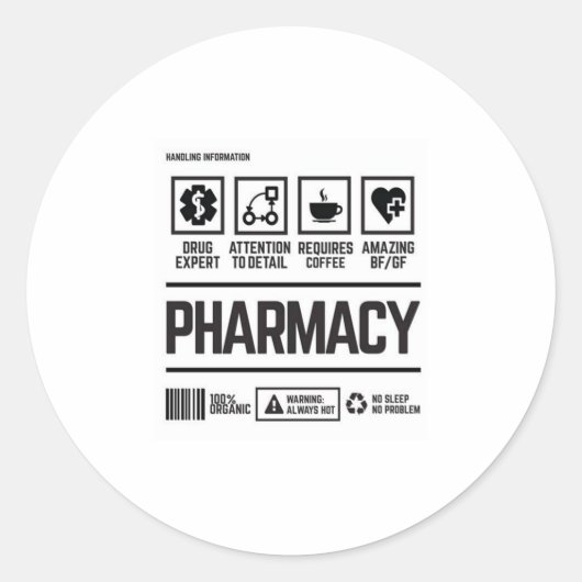 Sticker Rond pharmacie (Devant)