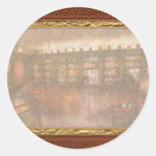 Sticker Rond Pharmacie - La Boutique de l'Apothicaire