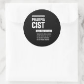 Sticker Rond Pharmacien Définition Drôle Cadeau Classique (Sac)