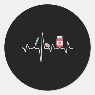 Sticker Rond Pharmacien Hebeat Technicien pharmacien