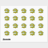 Sticker Rond Pharmacien Superstar (Feuille)