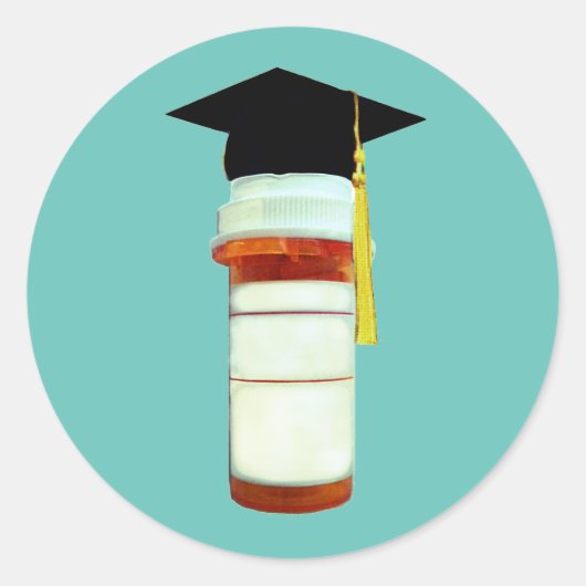 Sticker Rond Pharmacy School Graduation (Devant)