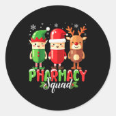 Sticker Rond Pharmacy Squad Christmas Costume Funny Lls Pharmac (Devant)