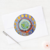 Sticker Rond phases de lune (Enveloppe)