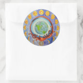 Sticker Rond phases de lune (Sac)