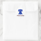 Sticker Rond Philadelphie Liberty Bell (Sac)
