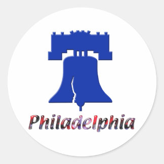 Sticker Rond Philadelphie Liberty Bell