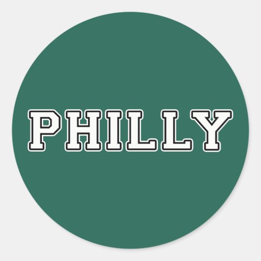 Sticker Rond Philadelphie Pennsylvanie (Devant)