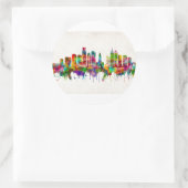 Sticker Rond Philadelphie Pennsylvanie Skyline (Sac)