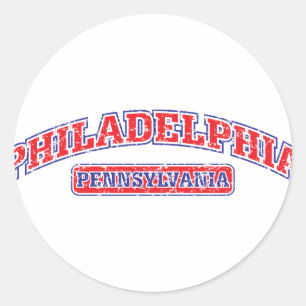 Sticker Rond Philadelphie sportive