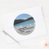 Sticker Rond Philippiens 1:3 Je remercie Dieu pour chaque (Enveloppe)