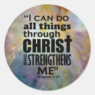 Sticker Rond Philippiens 4:13