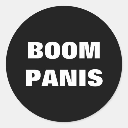 Sticker Rond Philippine Slang Boom Panis ! (Devant)