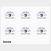 Sticker Rond Philippines (Feuille)