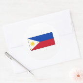 Sticker Rond Philippines FLAG International (Enveloppe)