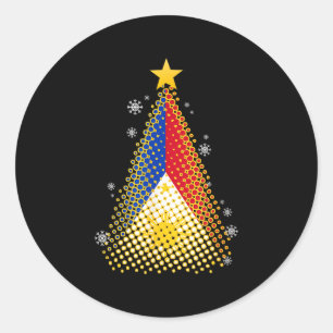 Sticker Rond Philippines Pilipinas Philippines Parol de Noël ph