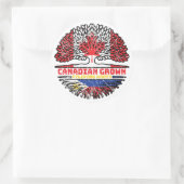 Sticker Rond Philipppino Canadian Canada Tree Roots Fl (Sac)