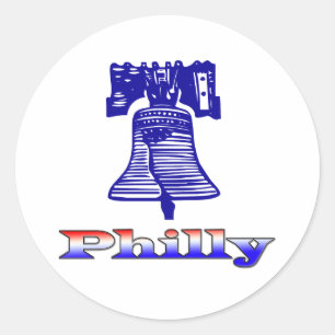 Sticker Rond Philly et Liberty Bell