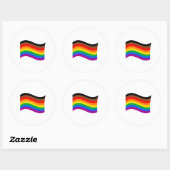 Sticker Rond Philly Rainbow Pride (Feuille)