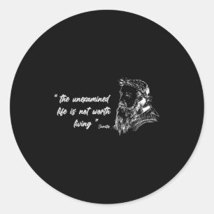 Sticker Rond Philosophie, Icônes célèbres Citations de philosop