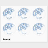 Sticker Rond Phippsburg Maine Carte Mariage Faveur (Feuille)