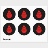 Sticker Rond Phlebotomiste Gotta Stick Ensemble Sang Phlebotomi (Feuille)