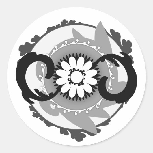 Sticker Rond Phlowery (Devant)