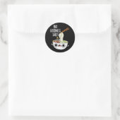Sticker Rond Pho Goodness Sake Funny Noodle Pun Dark BG (Sac)