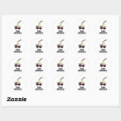 Sticker Rond Pho Shizzle Funny Noodle Pun (Feuille)