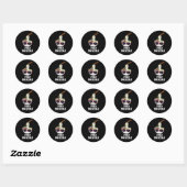 Sticker Rond Pho Shizzle Funny Noodle Pun Dark BG (Feuille)