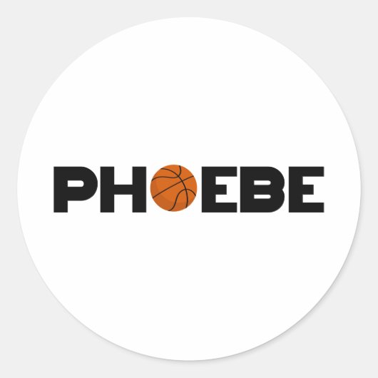 Sticker Rond Phoebe Basket (Devant)