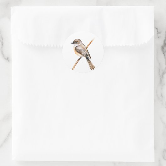 Sticker Rond Phoebe orientale (Sac)