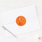 Sticker Rond Phoenix (Enveloppe)