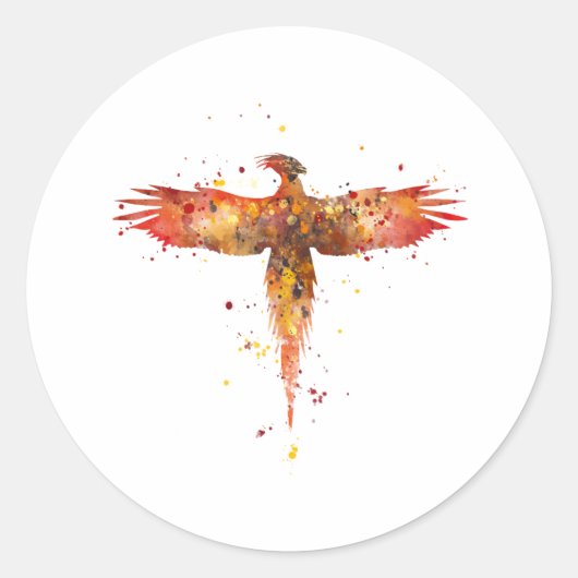 Sticker Rond Phoenix (Devant)