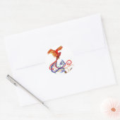 Sticker Rond Phoenix (Enveloppe)