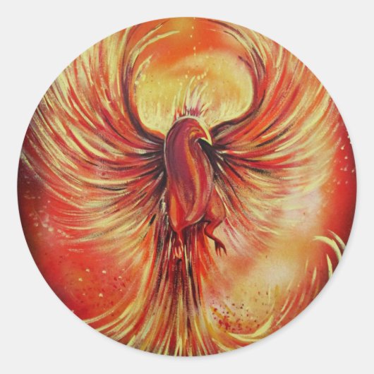 Sticker Rond Phoenix (Devant)