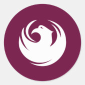 Sticker Rond Phoenix, Arizona (Devant)