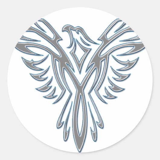 Sticker Rond Phoenix D (Devant)