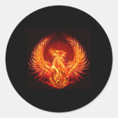 Sticker Rond Phoenix Magical Bird (Devant)
