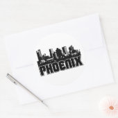 Sticker Rond Phoenix Skyline (Enveloppe)